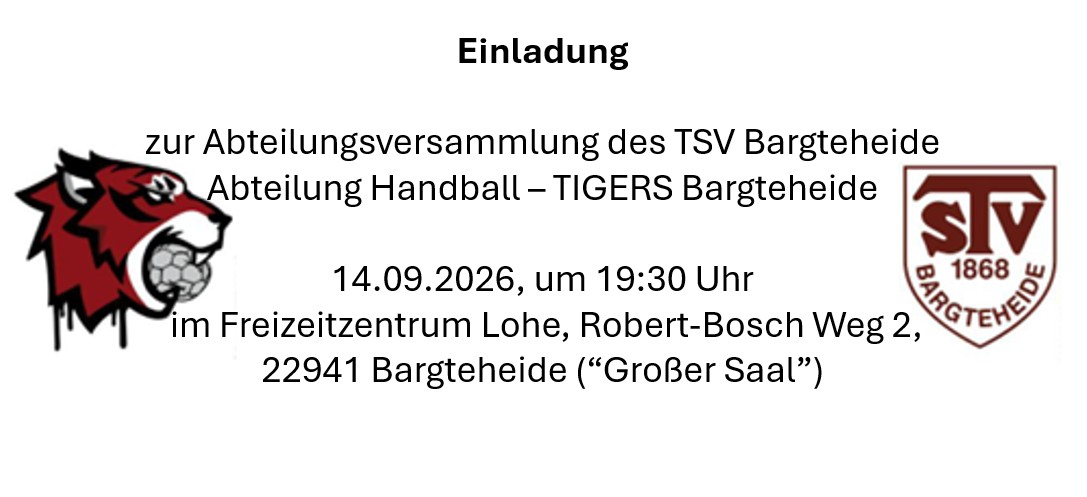 Einladung Abteilungsversammlung